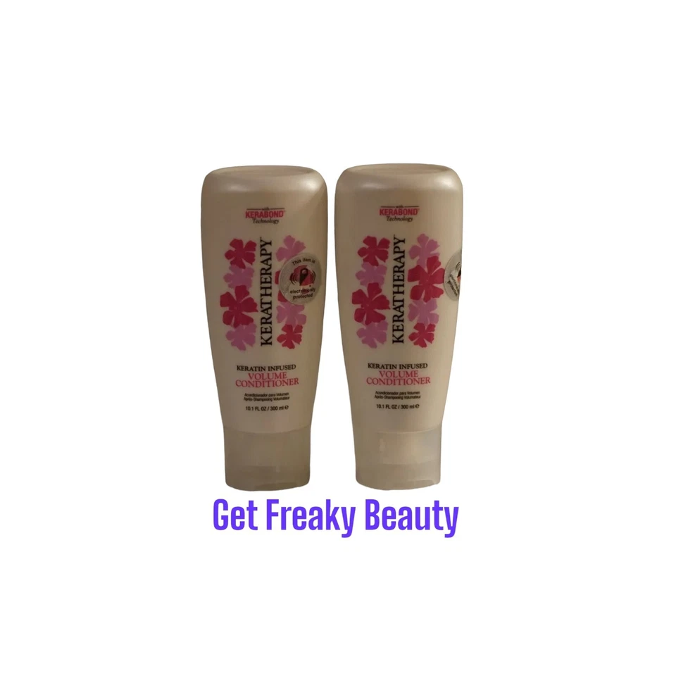2 PACK. 10.1 oz. Keratherapy Keratin Infused Volume Conditioner. 300ml. NEW.  - Image 1 of 1