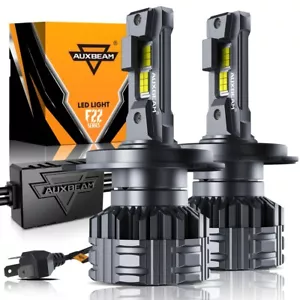 AUXBEAM 9003 H4 HB2 Kit lampadine fari LED fascio alto 110 W 6500K Canbus bianco - Foto 1 di 12