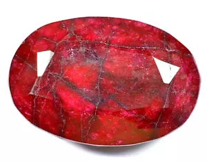 RARE 400.00 Ct Natural Huge Red Ruby CERTIFIED* Museum Grade Oval Gemstone - Picture 1 of 6