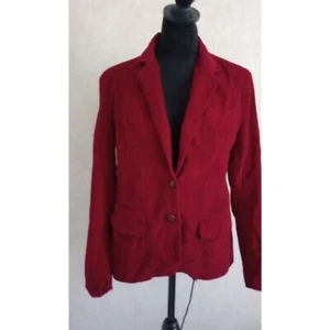 Collections Missy Size 14 Col. Berry Corduroy Professor Blazer - Vintage - Picture 1 of 7