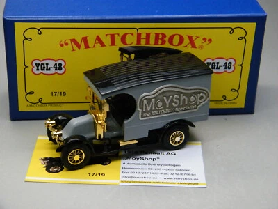 Matchbox MoY Code 2 YGL-48 Renault grau/schwarz - silberne Aufschrift - Box blau - Bild 1 von 4