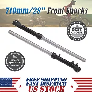 710mm 28'' Front Forks Shock For Dirt Pit Bike CRF50 110cc 125cc 140cc Coolster - Bild 1 von 8