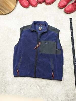 Chaleco de Colección American Eagle Para Hombres XL Vellón Cremallera Completa Exterior Moda Preppy Azul Foto 1 de 4