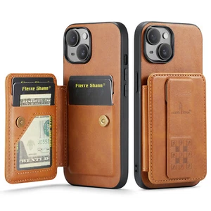 For iPhone 16e 16 Pro Max 15 14 13 12 11 Wallet RFID Blocking Case with Strap - Picture 1 of 44