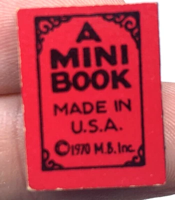 1970 Cracker Jack Joke Miniature Book Silly Dillies Vintage Doll House - Image 1 of 3