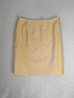 Falda JG Hook Mujer 14 Marrón Lana Forrada Frente Plano Sólido Trasero Cremallera Recta Foto 1 de 4