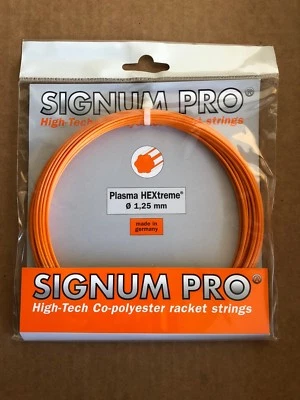 (5 PACKS) Signum Pro Plasma HEXtreme 1.25mm Tennis String Set - 12M