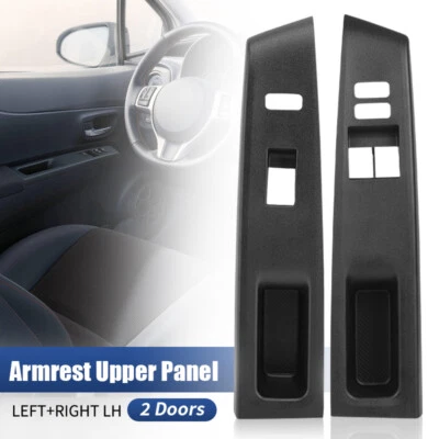 Bisel del panel de interruptor de ventana lateral delantera izquierda+derecha de 2 puertas para Toyota Yaris 2012-14 Foto 1 de 4
