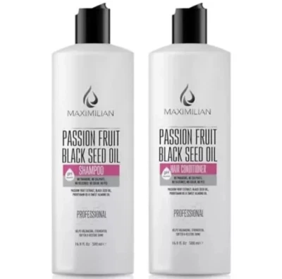 Maximilian Passion Fruit Black Seed Oil Shampoo and Conditioner, 16.9 fl oz. - Image 1 of 2
