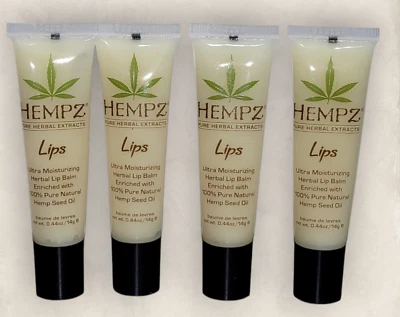 Bálsamo labial herbal ultra hidratante Hempz 0,44 oz/14 g bálsamo labial (CANTIDAD 4) Foto 1 de 4