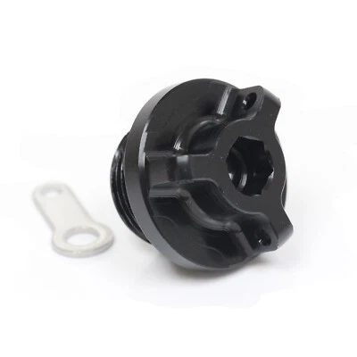Tapa de llenado de aceite CNC Racing negra para Suzuki GSXR 1000 2001-2023 22 21 20 19 18 17 Foto 1 de 4