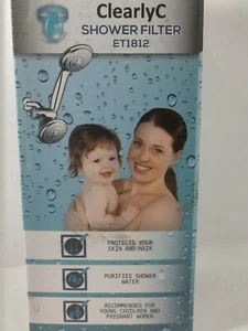 ClearlyC Shower Filter ET1812 8 Stage Water Filtration Purifies Water - Picture 1 of 5