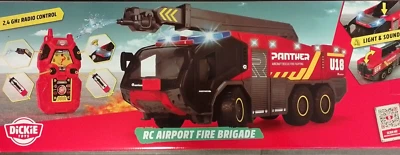 Dickie Toys RC Flughafenfeuerwehrauto mit Licht & Sound, Wasserspritze, ca 56cm