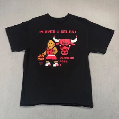 Camiseta esportiva de basquete Chicago Bulls Derrick Rose vintage Y2K Majestic NBA -GL - Imagem 1 de 4