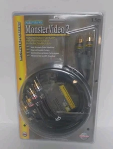 Monster Video Cable 2 High Resolution S-video Cable Connection 4.9 Feet New - Picture 1 of 6