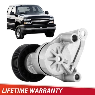 Tensor de cinturón apto para Cadillac Escalade 2002-2008 12554027 con polea 1 pieza plateado Foto 1 de 4