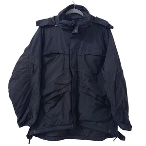 5.11 Tactical Series Mens L Black Hooded Jacket Police Law Enforcement Utility - Picture 1 of 8