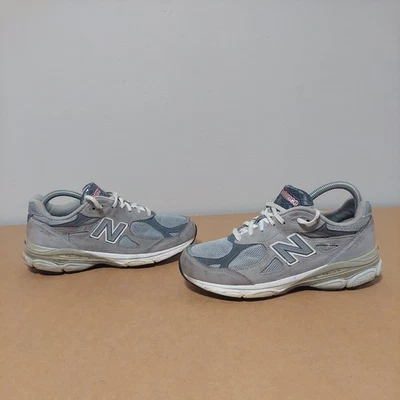 Zapatilla deportiva New Balance USA 990 v3 para mujer 2E gris extra ancha W990GL3 talla 8 Foto 1 de 4