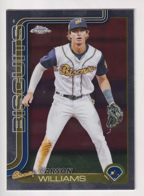 2025 Topps Pro Debut CHROME #PDC-127 CARSON WILLIAMS Rookie QTY AVAILABILITY - Image 1 of 4