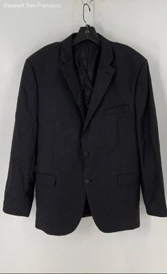 DKNY Blazer Men Regular Black Basic Jacket Size 46R - Image 1 of 4