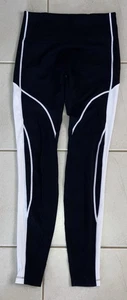 LORNA JANE ladies mid rise full length leggings. Sz S 8-10. Black / white - Picture 1 of 2