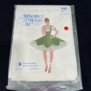 Authentic Patterns, Inc #327 SQUARE DANCE DRESS Sewing Pattern 12-16 Vintage - Picture 1 of 3