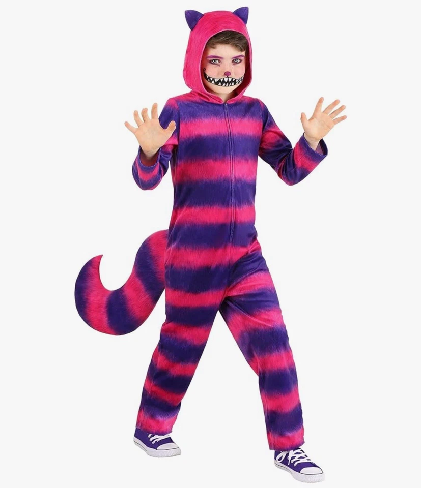 Halloween Black Cat Costume, Girls Black Cat Jumpsuit, Child Animal Zip-Up Ho... - Image 1 of 1