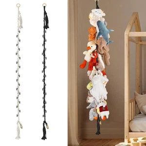 Plush Toys Holder with Clips Stuffed Toy Chain for Socks Playrooms Schools - Picture 1 of 13