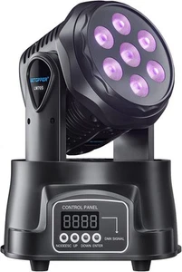 BETOPPER DJ Lights Moving Head,RGBW Mini Stage Head, DMX Black - Picture 1 of 7
