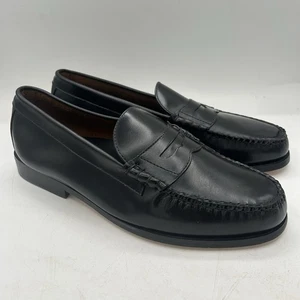 Hitchcock Neu ohne Karton schwarz Herren Leder Penny Halbschuhe Größe 10 - Bild 1 von 9