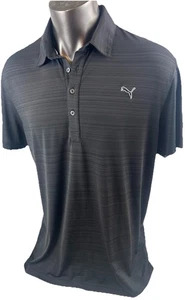 Puma Golf Polo Shirt Men’s Size XL Dry Cell  Black Performance Stretch GCI Logo - Picture 1 of 21