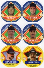 Wade Boggs #1 1988 MSA Tetley Tea disc