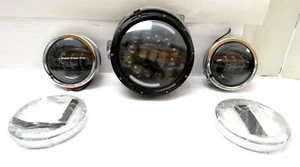 Harley Davidson 97-20 7“ LED Daymaker Headlight & Passing Lamps Touring & Softai - Picture 1 of 15
