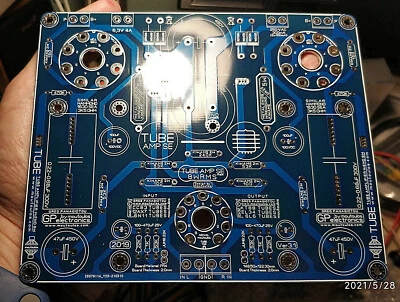 Tube Stereo AMP Single Ended (SE) Bare-PCB 6L6 EL34 (3Wrms) & KT88 (8Wrms). - Image 1 of 4