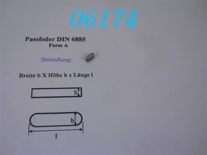 10x MUELLE DE PASO A 4x4x10 FORMA ALTA -DIN 6885- - Imagen 1 de 1