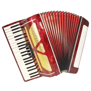 Perfektes Klavierakkordeon für Erwachsene Almaz 120 Bass Made in Russia Riemen 1912 - Bild 1 von 13