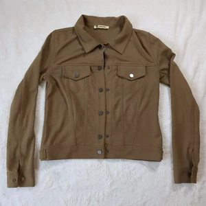 T Alexander Wang Jacke S Damen hellbraun hellbraun Druckknopfleiste Utility Designer - Bild 1 von 9