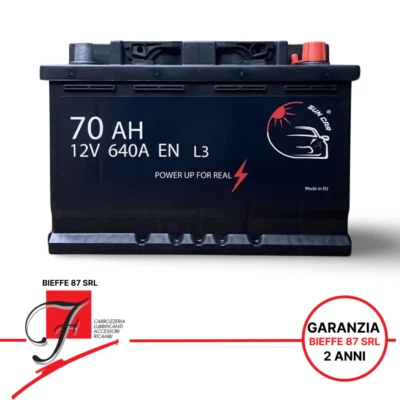 BATTERIA AUTO SUNCAR 12V 70AH 640A L3 POLO POSITIVO DESTRA DX STANDARD - Image 1 of 4