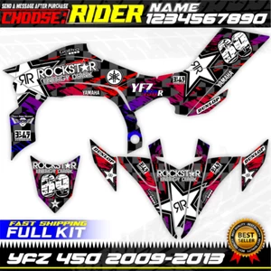 yamaha Yfz 450 450R 2009 2010 2011 2012 2013 graphics decals stickers kit yfz450 - Picture 1 of 3