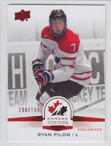 2014-15 UD TEAM CANADA JUNIORS RED EXCLUSIVE /199 GOLD SEPIA Upper Deck YOU PICK