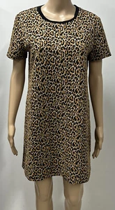 Sportsgirl Women Animal Print Shift Dress Size Medium Casual Wear - Picture 1 of 10