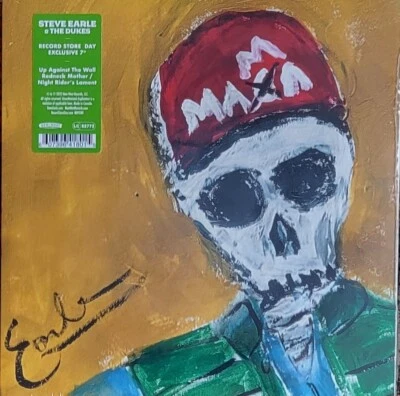 STEVE EARLE & THE DUKES - UP AGAINST THE WALL REDNECK MOTHER- 7" 45 VINYL " NEW - Image 1 of 2