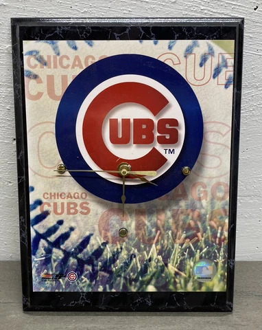 Chicago Cubs 9” X10" 2000 Wall Plaque Clock - Photo File Inc ~ MLB DB52848028 Cover