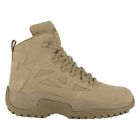 REEBOK DESERT TAN 6" STEALTH BOOT SIDE ZIP COMP TOE BOOTS RB8694 - SIZE 9W