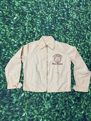 Vintage 1960s Collectable Champion Ladies Jacket Central Michigan Size M - Image 1 of 4