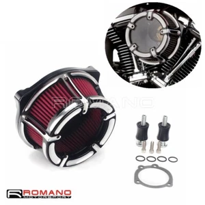 Motorcycle CNC Air Filter Cleaner Intake Filter For Harley Touring Softail Dyna  - Picture 1 of 12