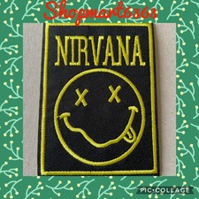 🇨🇦 Nirvana Kurt Cobain  Embroidered Patch Sew On/stick On Clothing/new 🇨🇦