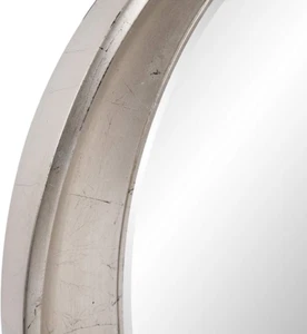 Eclipse Oval Hanging Vanity Mirror for Wall, Beveled Edges round Glass Mirror... - Picture 1 of 7