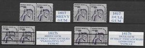 AMERICANA Scott #1617, 1617b Gum and Precancel Study Group - Picture 1 of 1