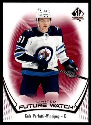 2021-22 SP Authentic Future Watch Limited Cole Perfetti Winnipeg Jets #155 - Image 1 of 2